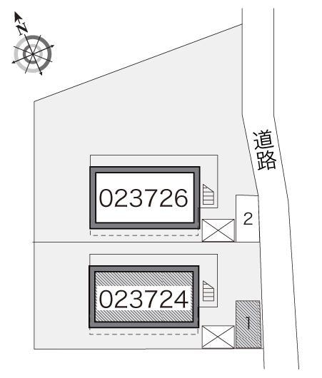 三立ハイツＡ(23724)の駐車配置図