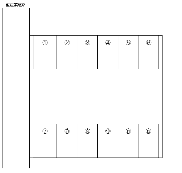 野田駐車場の駐車配置図