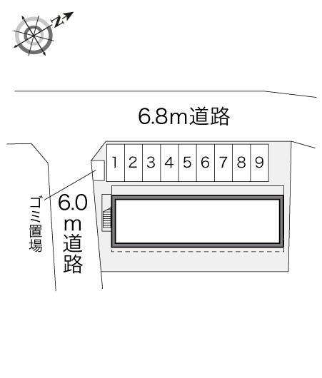 メルベーユ(22617)の駐車配置図