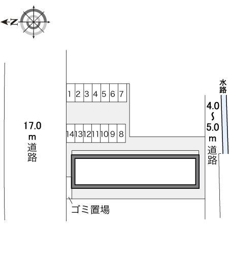 ノース　ストリート(21354)の駐車配置図