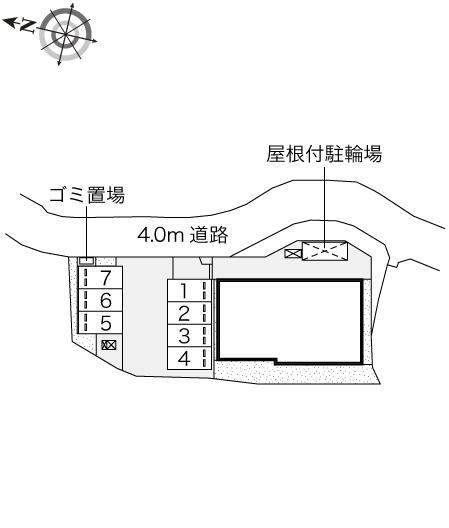 グランドール門脇(51794)の駐車配置図