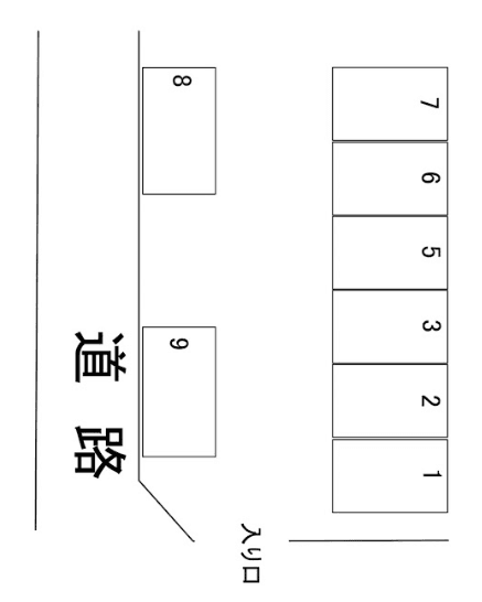 三浦駐車場の駐車配置図