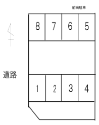 花目町２武藤駐車場の駐車配置図