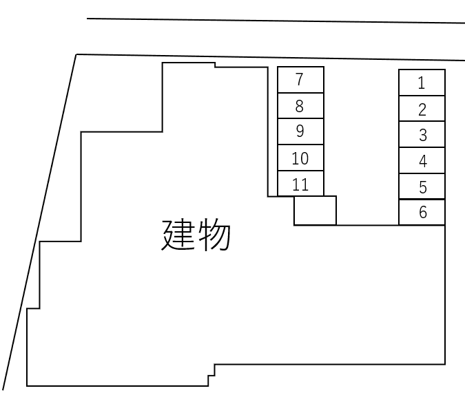 マンション中野氷川台の駐車配置図