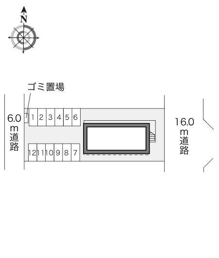 Ｍ５０(22846)の駐車配置図