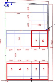立川砂川町第２の駐車配置図