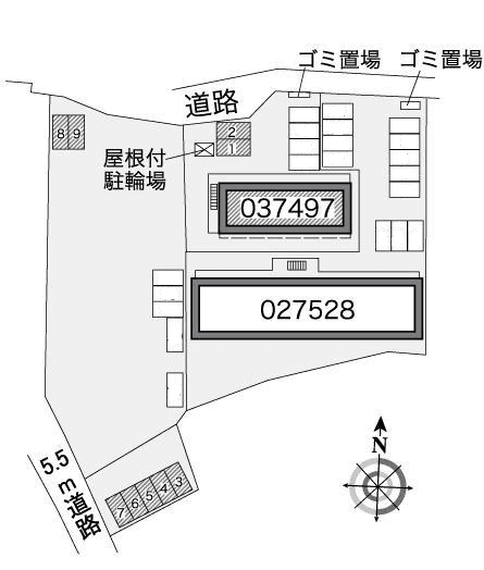 ＥＩＫＩ(37497)　敷地外駐車場の駐車配置図