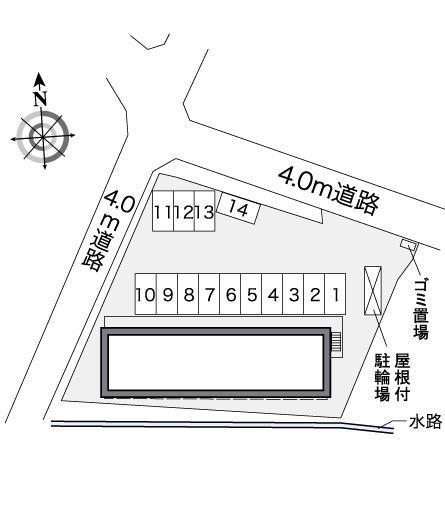 カリーノスタンツァ(26120)の駐車配置図