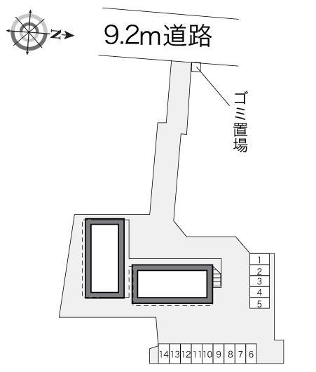 ベル　ベル(22418)の駐車配置図