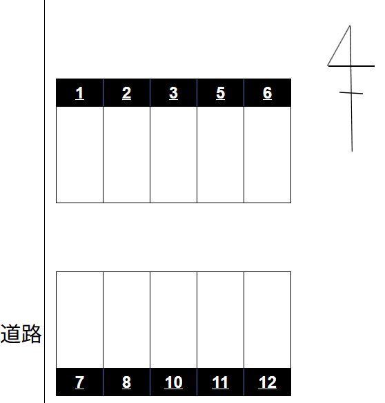 NO.13の駐車配置図