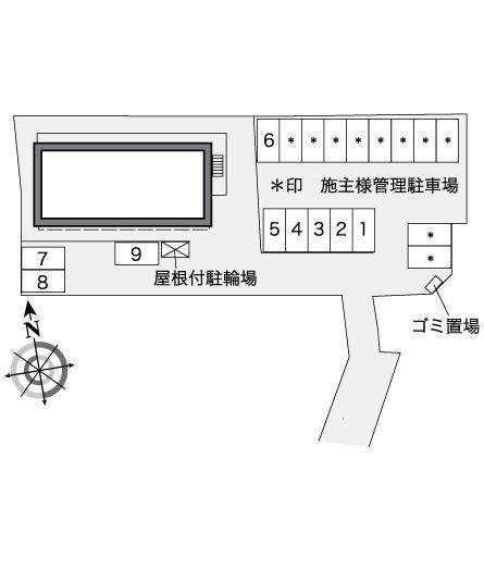 北五反田(26792)の駐車配置図