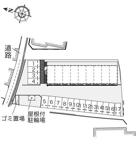 金座(41087)の駐車配置図