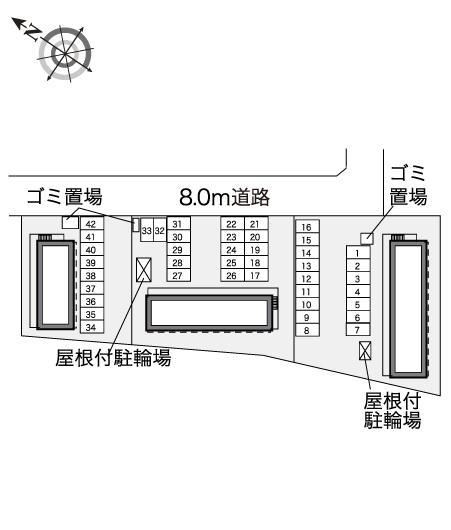 Ｓｏｌｅａｄｏ　Ⅱ(30654)の駐車配置図