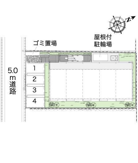 丹後(43727)の駐車配置図