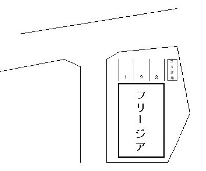 フリージア駐車場の駐車配置図