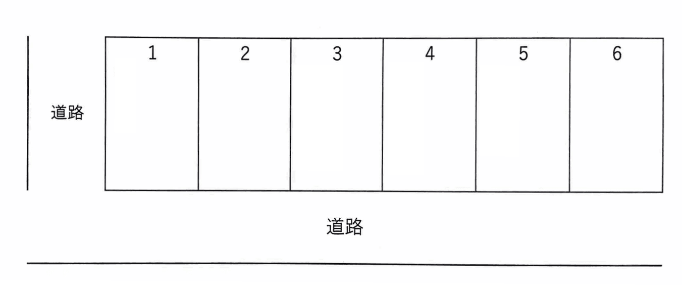 第一大里駐車場の駐車配置図