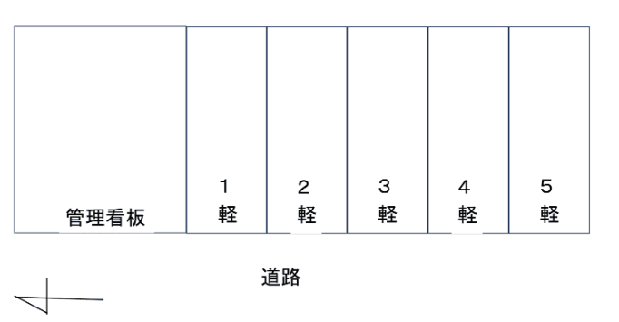 北村パーキングの駐車配置図