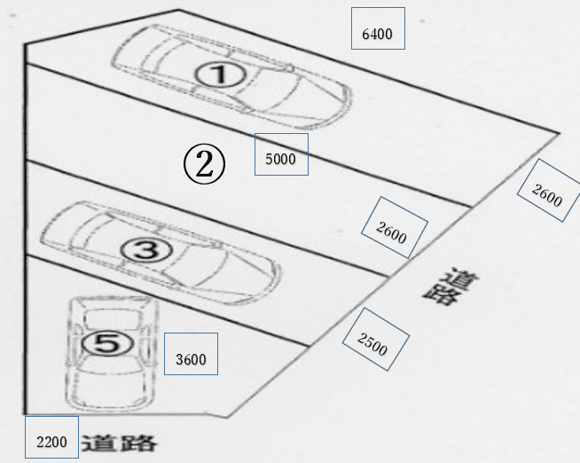 大津4丁目パーキングの駐車配置図