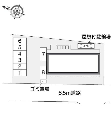 ＫｓＣＵＢＥ植田東(32314)の駐車配置図