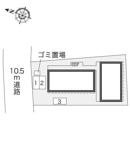 鳩ケ谷本町(21850)の駐車配置図