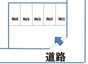 新井駐車場の駐車配置図