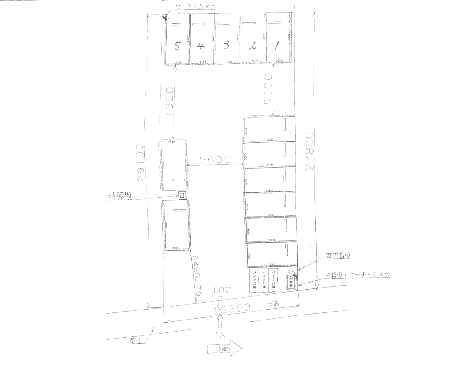 エコロパーク 東大宮第３駐車場の駐車配置図