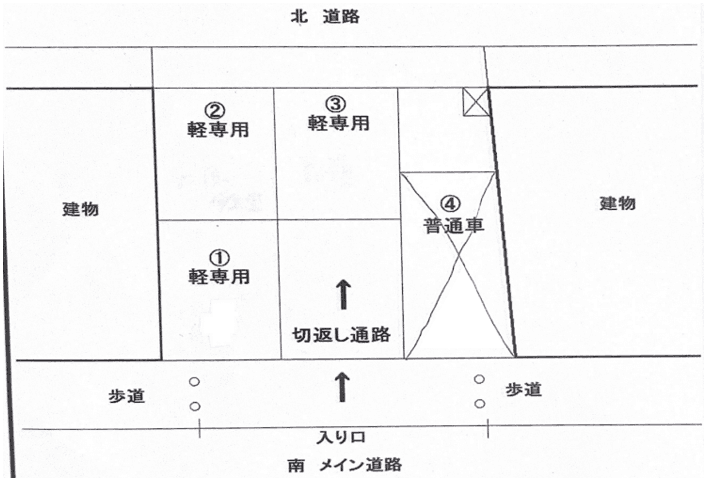 KSパーキングの駐車配置図