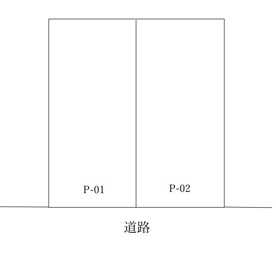 新座市東北２丁目駐車場の駐車配置図
