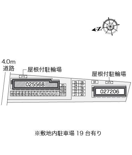 芳田(25568)の駐車配置図
