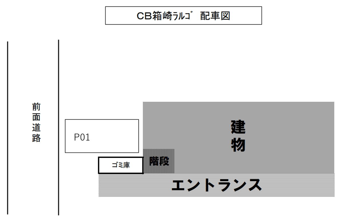 CB箱崎ﾗﾙｺﾞの駐車配置図