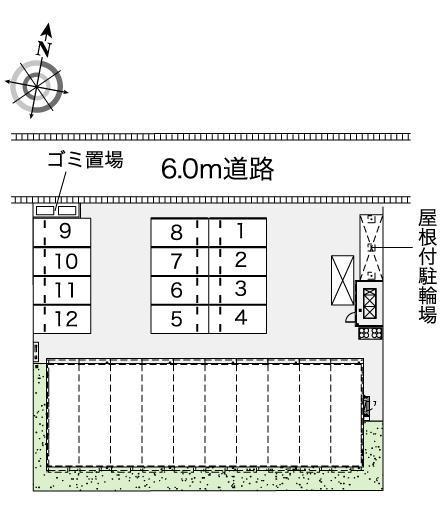 山南(44309)の駐車配置図
