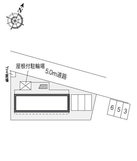 コンフォート(21606)　敷地外駐車場の駐車配置図