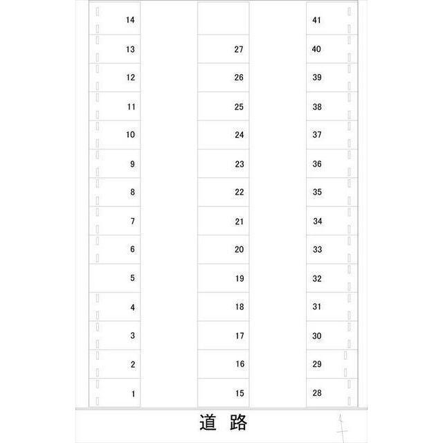 みどりの駐車場の駐車配置図