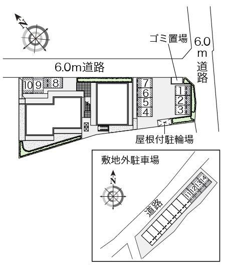 レ　マーニ(45149)　敷地外駐車場の駐車配置図