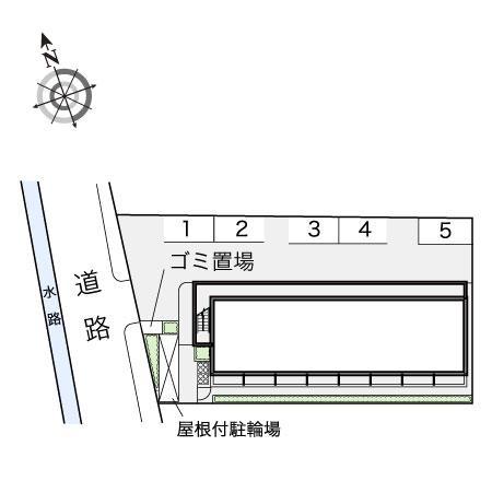 夢３番館(15774)の駐車配置図