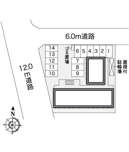 グランパルク(26834)の駐車配置図