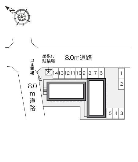 グランドール(28061)の駐車配置図