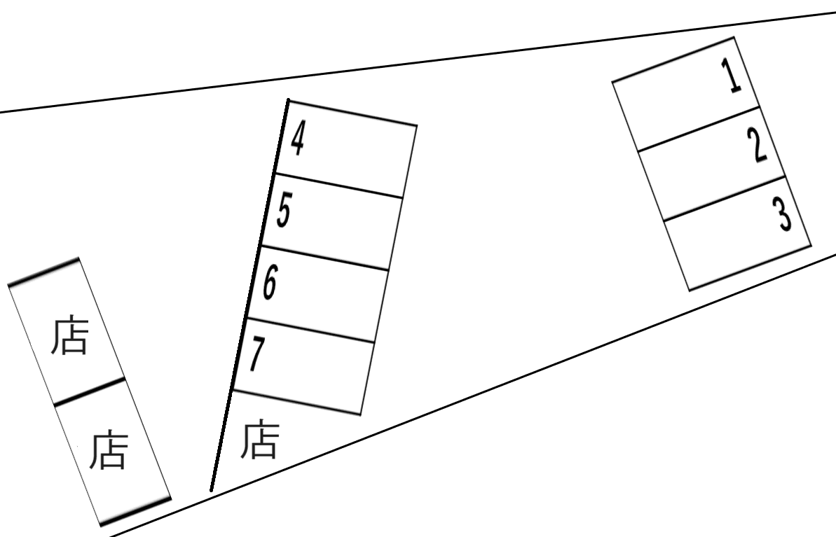 算所３丁目9-36月極駐車場の駐車配置図