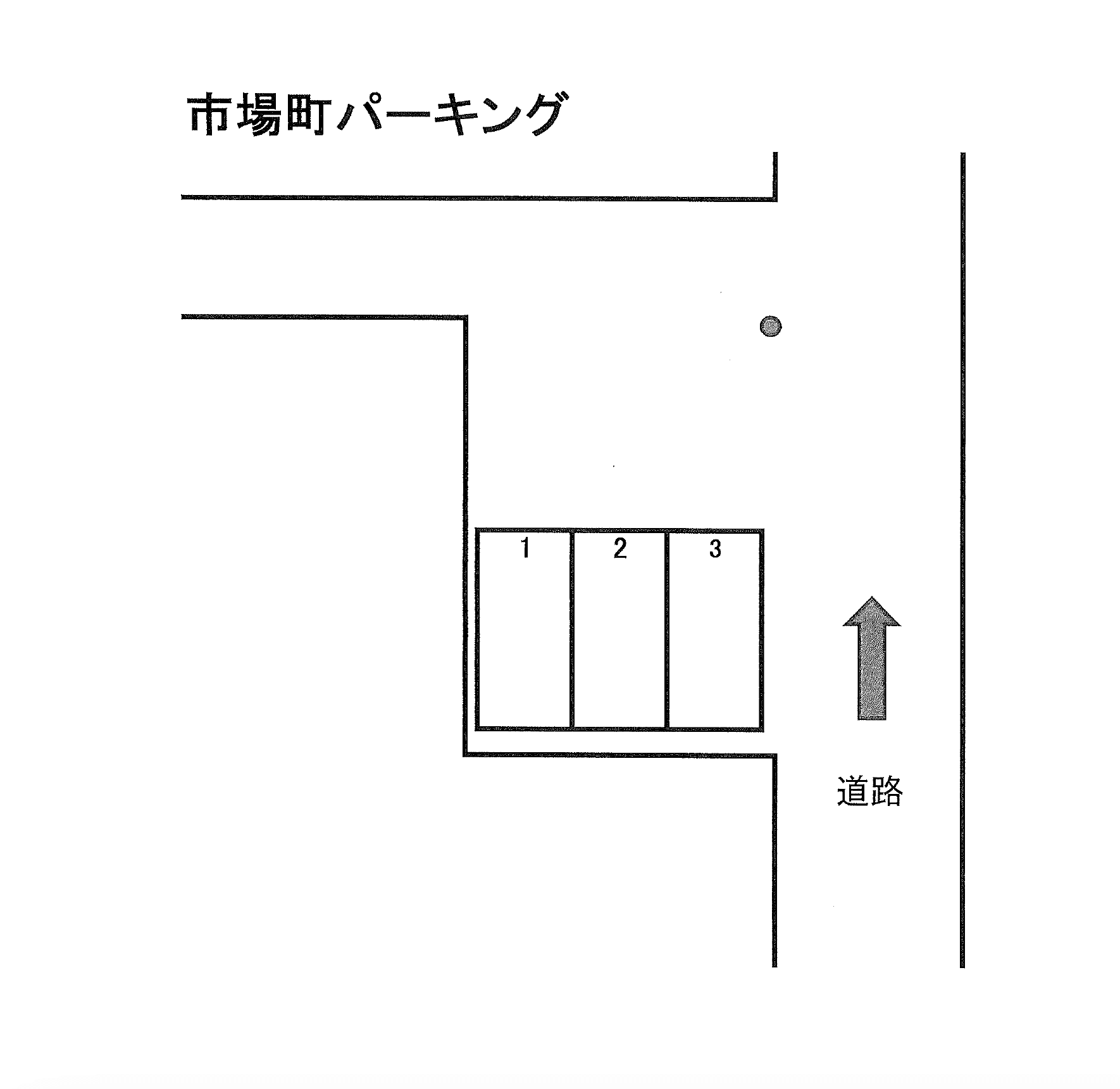 市場町パーキングの駐車配置図