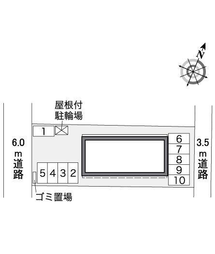 久留米南町(37085)の駐車配置図