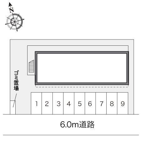 ハピネス新津(23475)の駐車配置図
