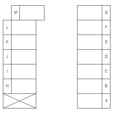 ネッツ小島月極駐車場の駐車配置図