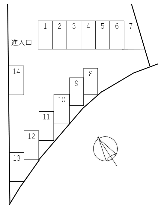 ＴＭＡパーキングの駐車配置図