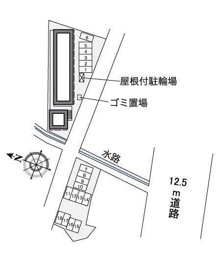 グリーンコート(36499)の駐車配置図