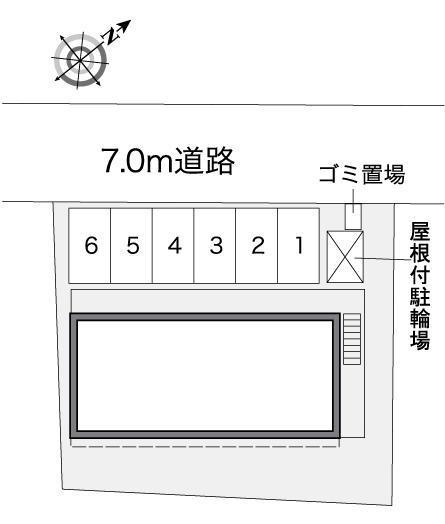 若松(36350)の駐車配置図