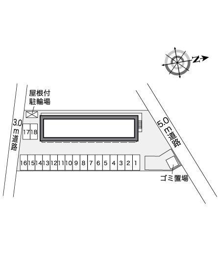 プレミール(25375)の駐車配置図