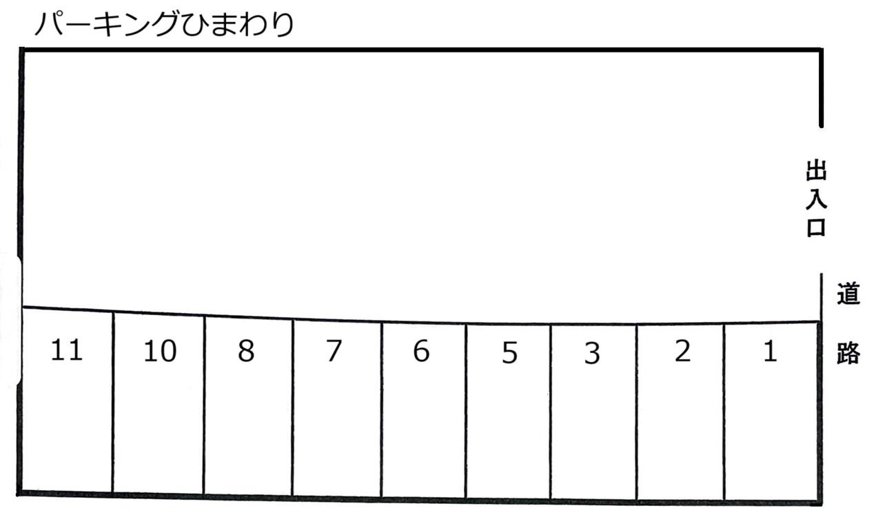 パーキングひまわりの駐車配置図