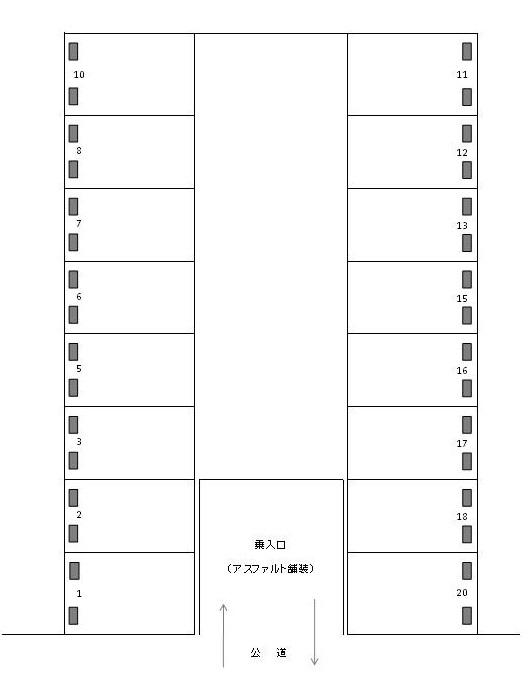 J-134の駐車配置図