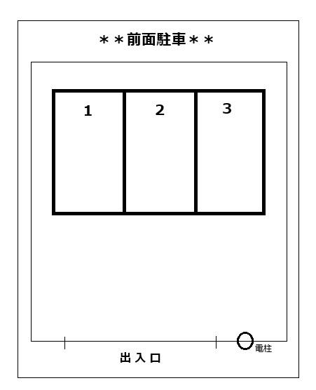 尾股駐車場の駐車配置図