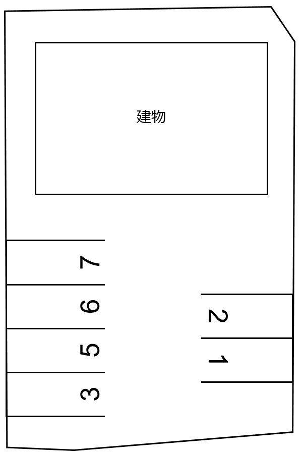 メテオール南の駐車配置図